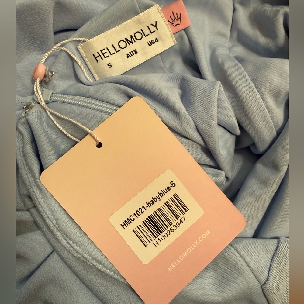 Hello Molly Art of Attraction Halter Maxi Dress Blue - Picture 6 of 6